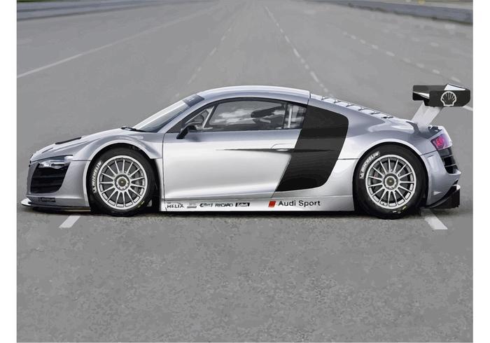 Audi r8 gt3 vektor