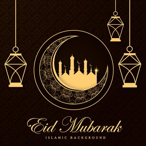 Eid Mubarak bakgrund vektor
