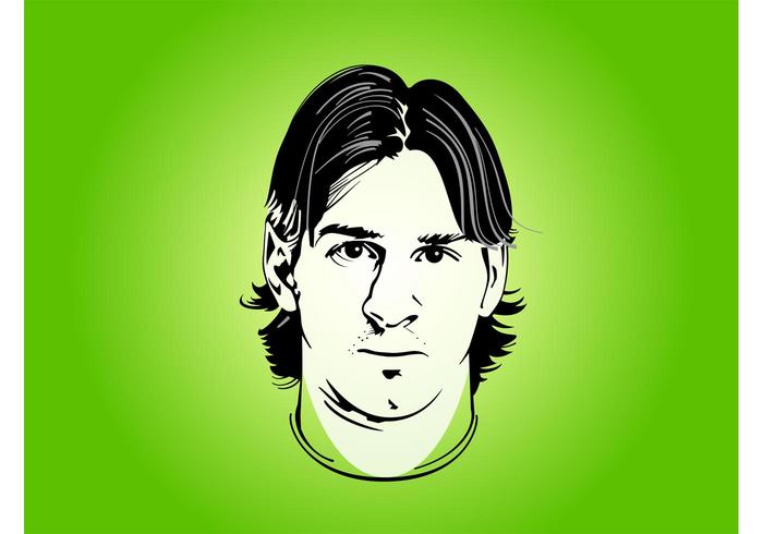 Lionel Messi Porträt vektor