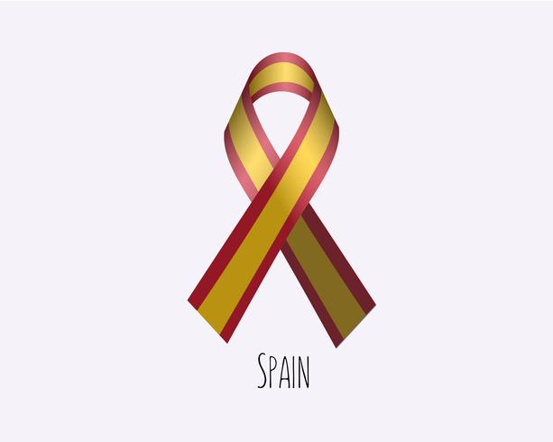 Trauer Spanien Ribbon vektor