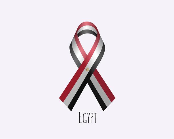 Trauer Ägypten Ribbon vektor
