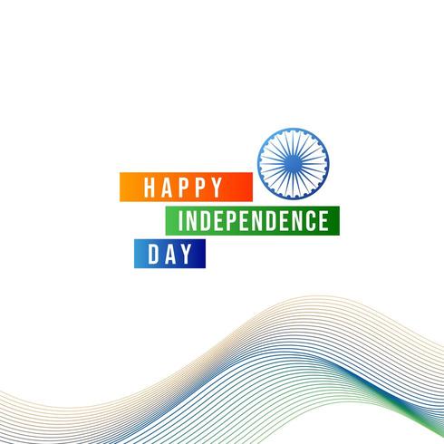 Vektorillustration Indiska självständighetsdagenfirande vektor