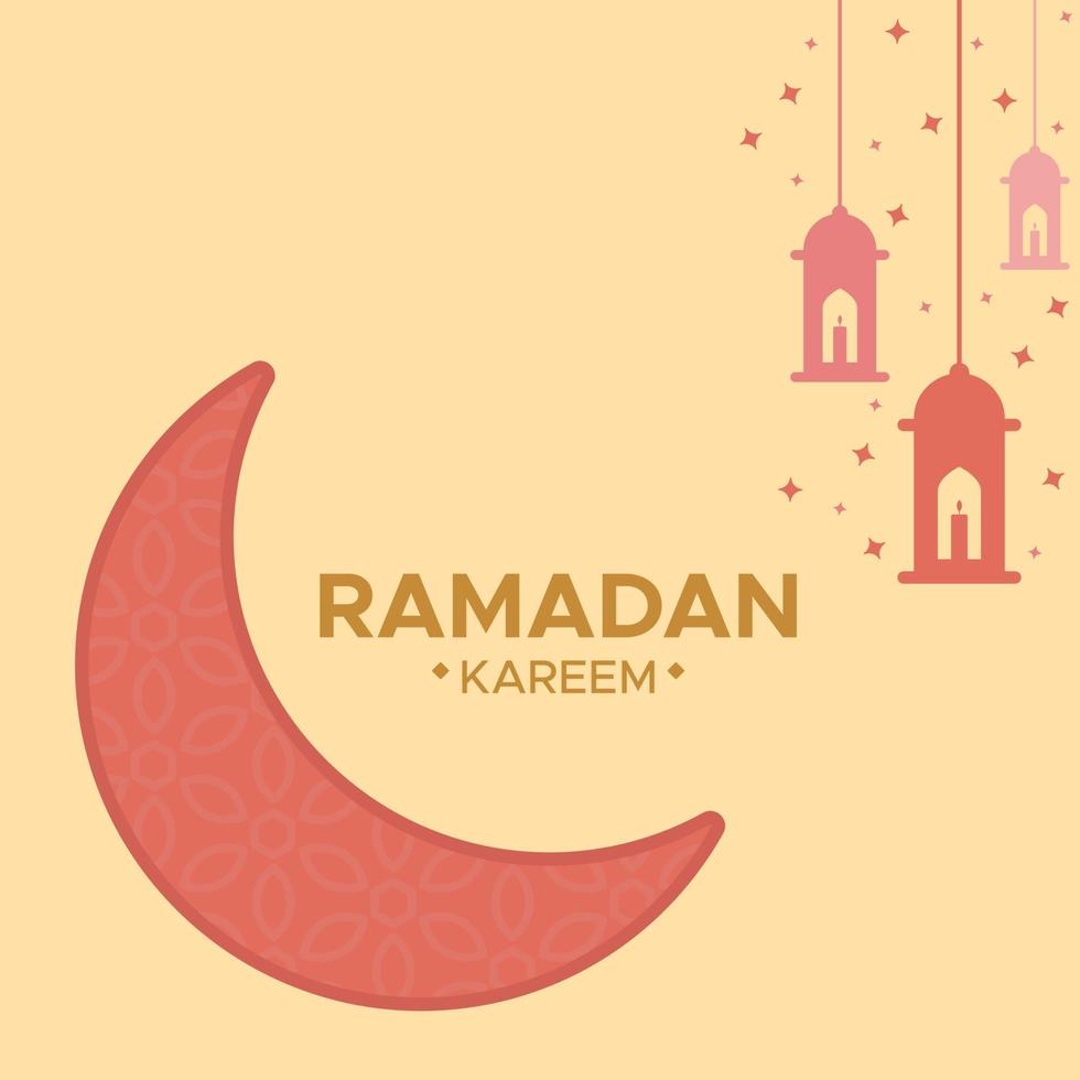 Abbildung Vektorgrafik der Ramadan-Vorlage. perfekt für ramadan-inhalt, vorlage, layout. vektor