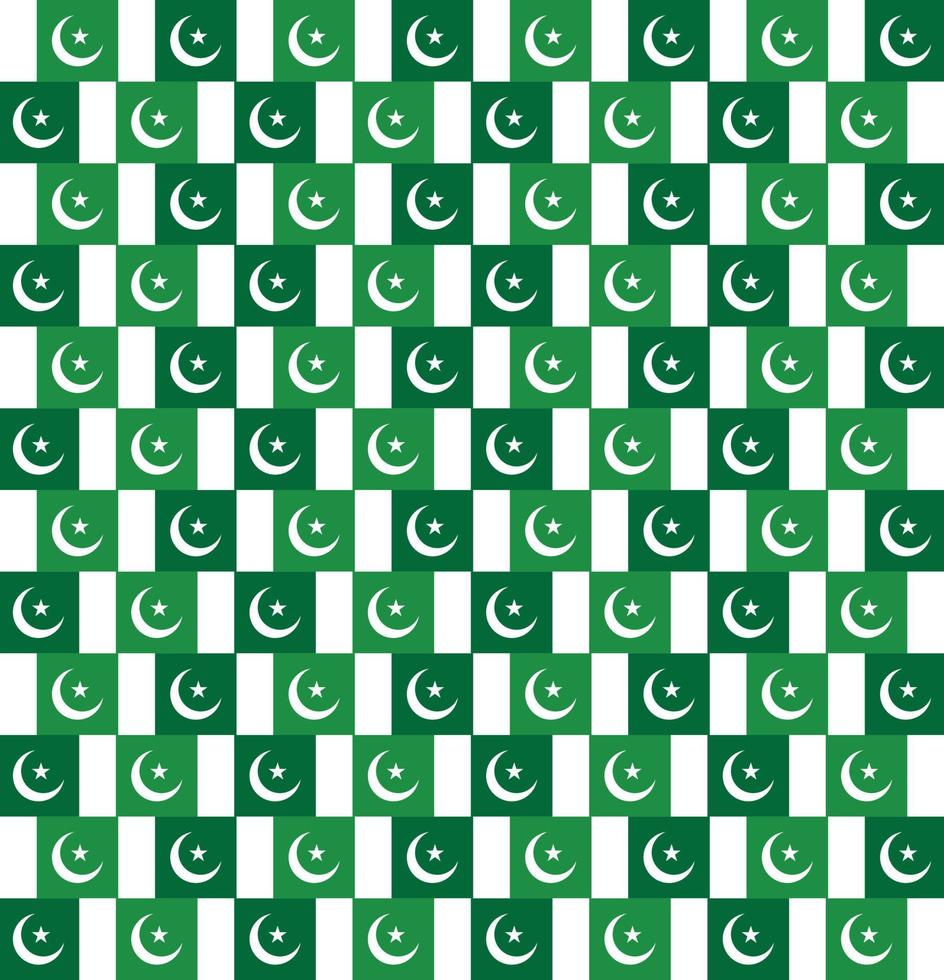 Pakistan Flagge Muster Hintergrundtextur vektor