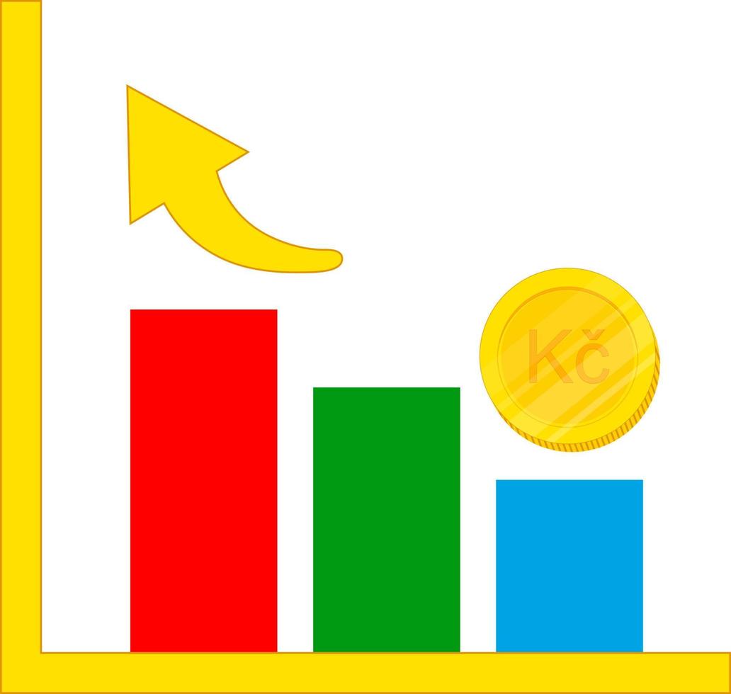 Tschechische Krone-Symbol vektor