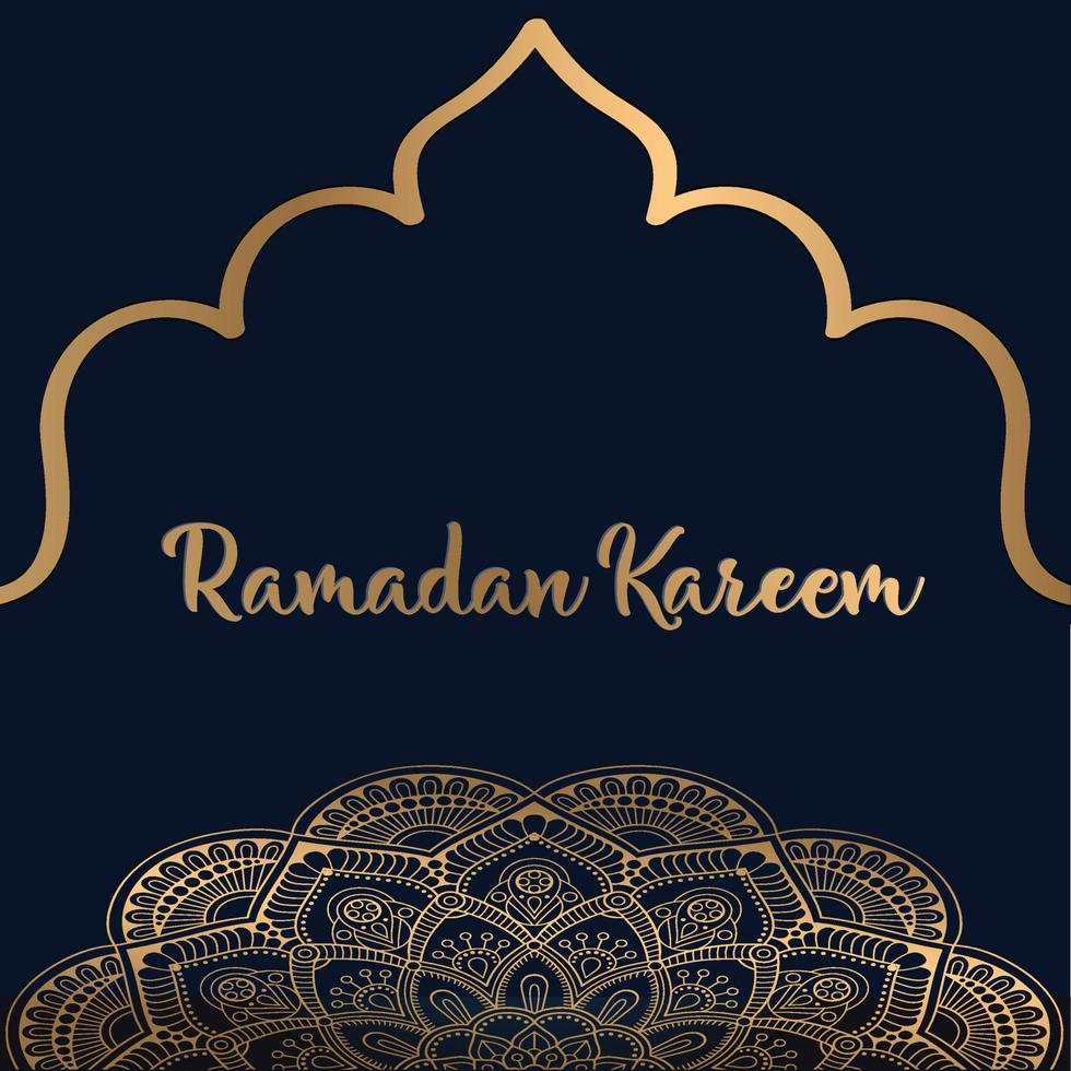 ramzan ramadan kareem mubarak anlägger kort helgemånad vektor