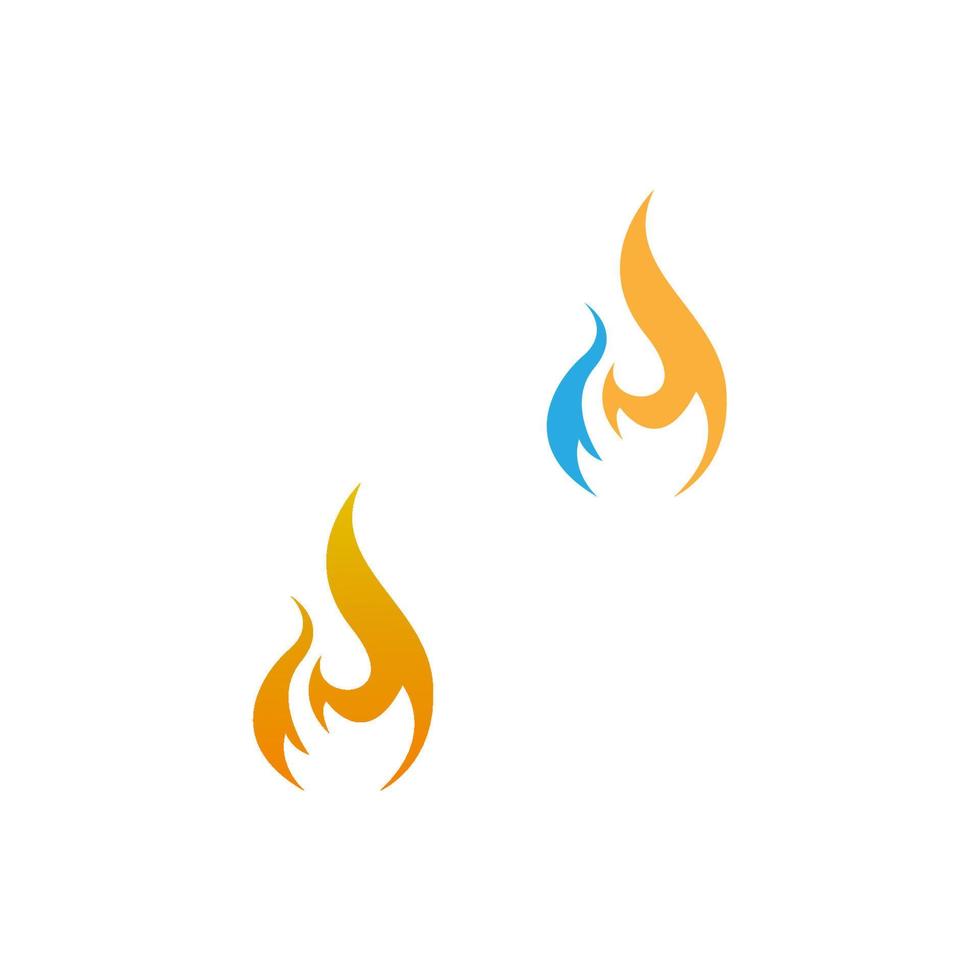 flamma, brand ikon logotyp design vektor mall