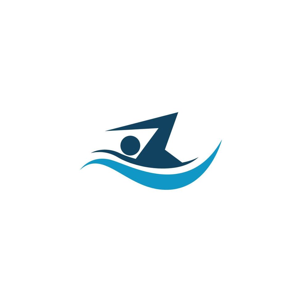 schwimmen. Schwimmen Symbol Logo Design Konzept Illustration vektor