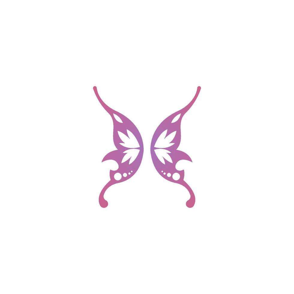 schmetterling symbol logo design konzept vorlage illustration vektor