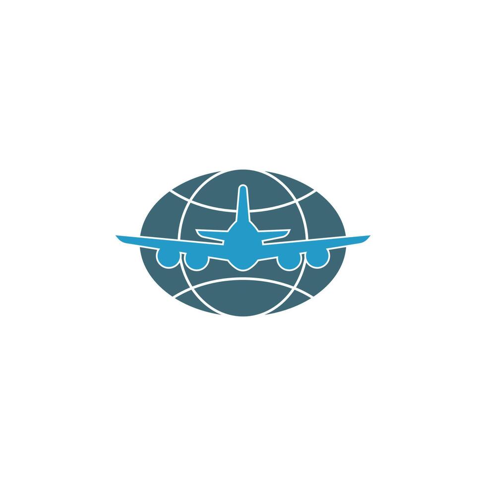 Flugzeug-Symbol-Logo-Design-Vorlage-Vektor vektor