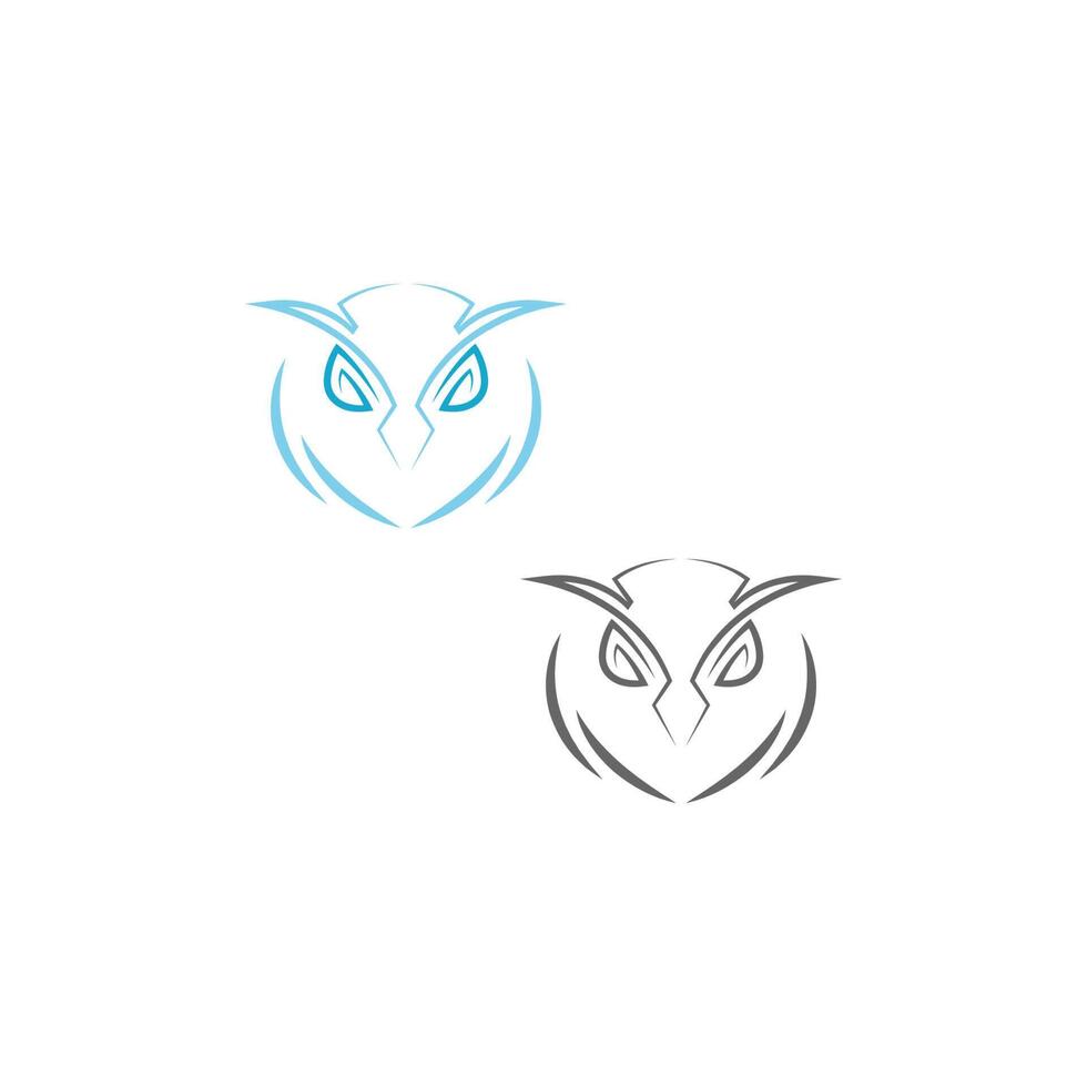 Eule-Symbol-Logo-Design-Vektor-Vorlage vektor