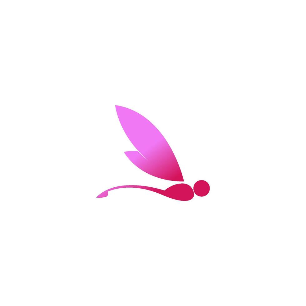 Libelle-Logo-Symbol-Design-Konzept-Vorlage-Illustration vektor