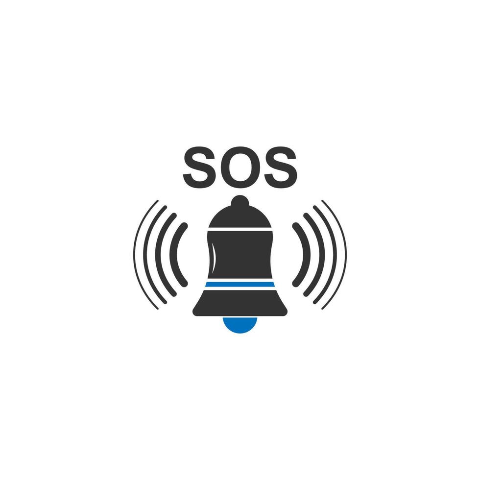 sos symbol ikon design koncept vektor mall