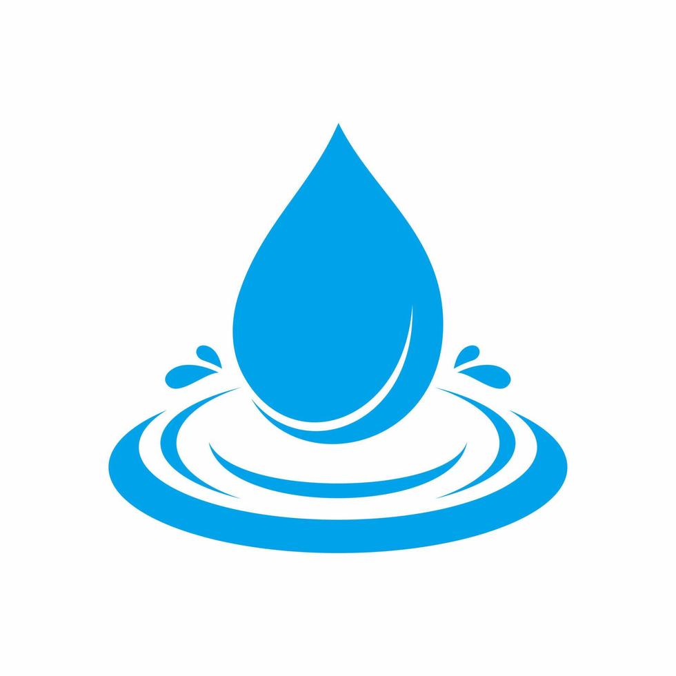 vattendroppe symbol logotyp vektor