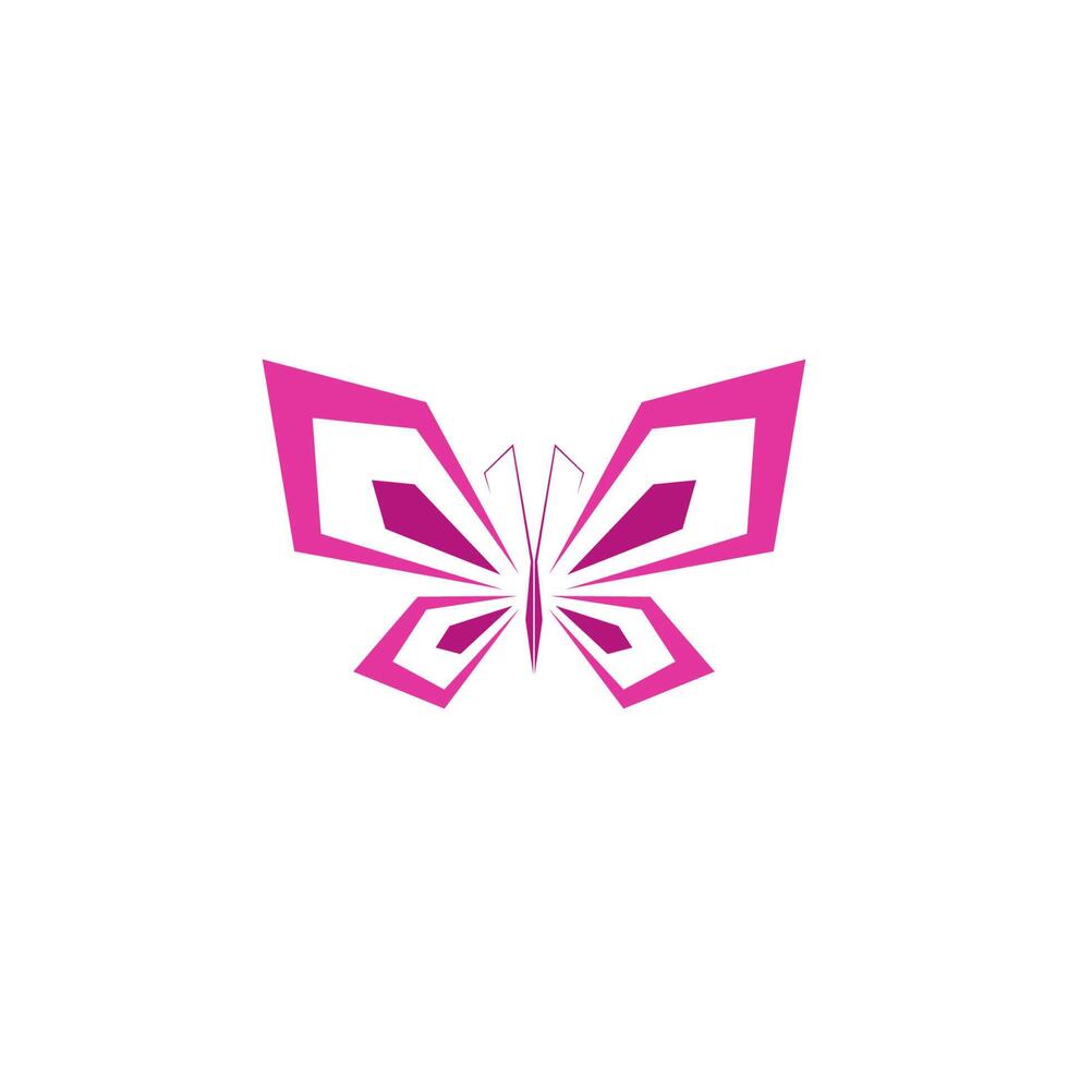 schmetterling symbol logo design konzept vorlage illustration vektor