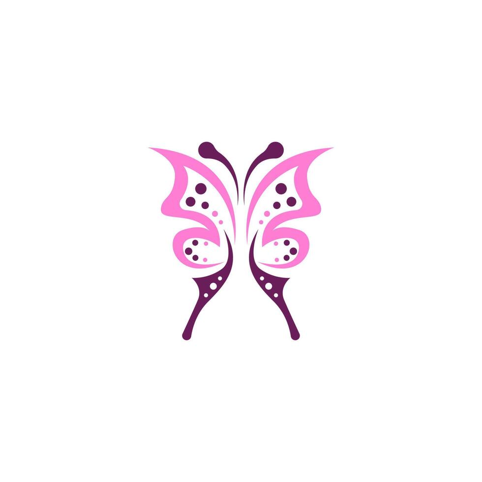 schmetterling symbol logo design konzept vorlage illustration vektor