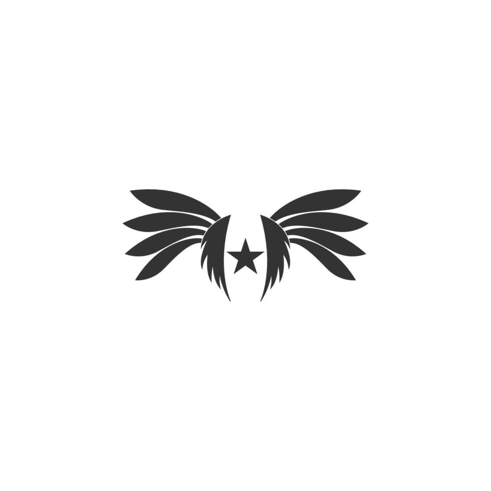 Flügel Logo Symbol Symbol Design Vorlage Vektor