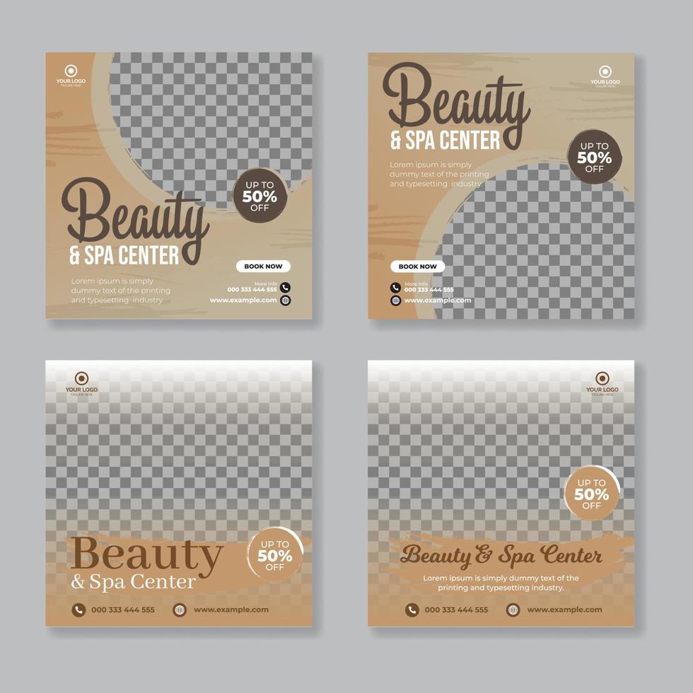 Beauty-Spa-Social-Media-Post-Design vektor