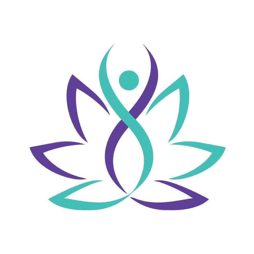 lotus human wellness logotyp vektor