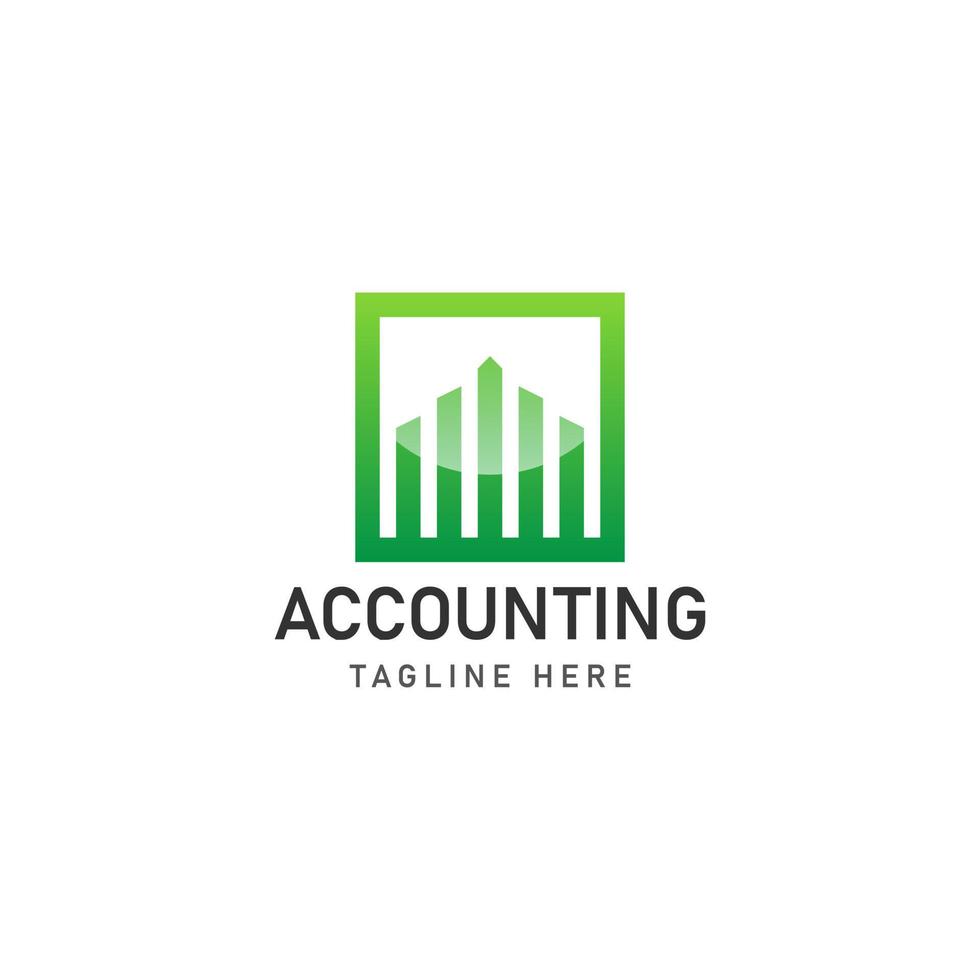 Business Accounting-Logo-Icon-Design vektor