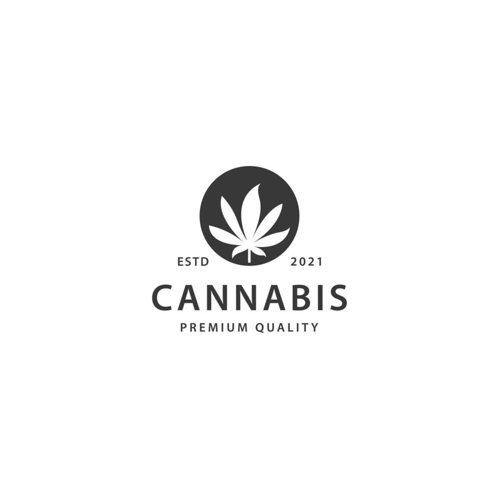 Cannabis-Logo-Symbol-Zeichen-Symbol-Design vektor