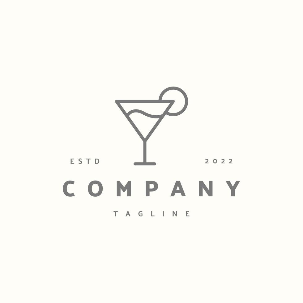 cocktail premium ikon tecken symbol. hipster vintage logotyp vektor