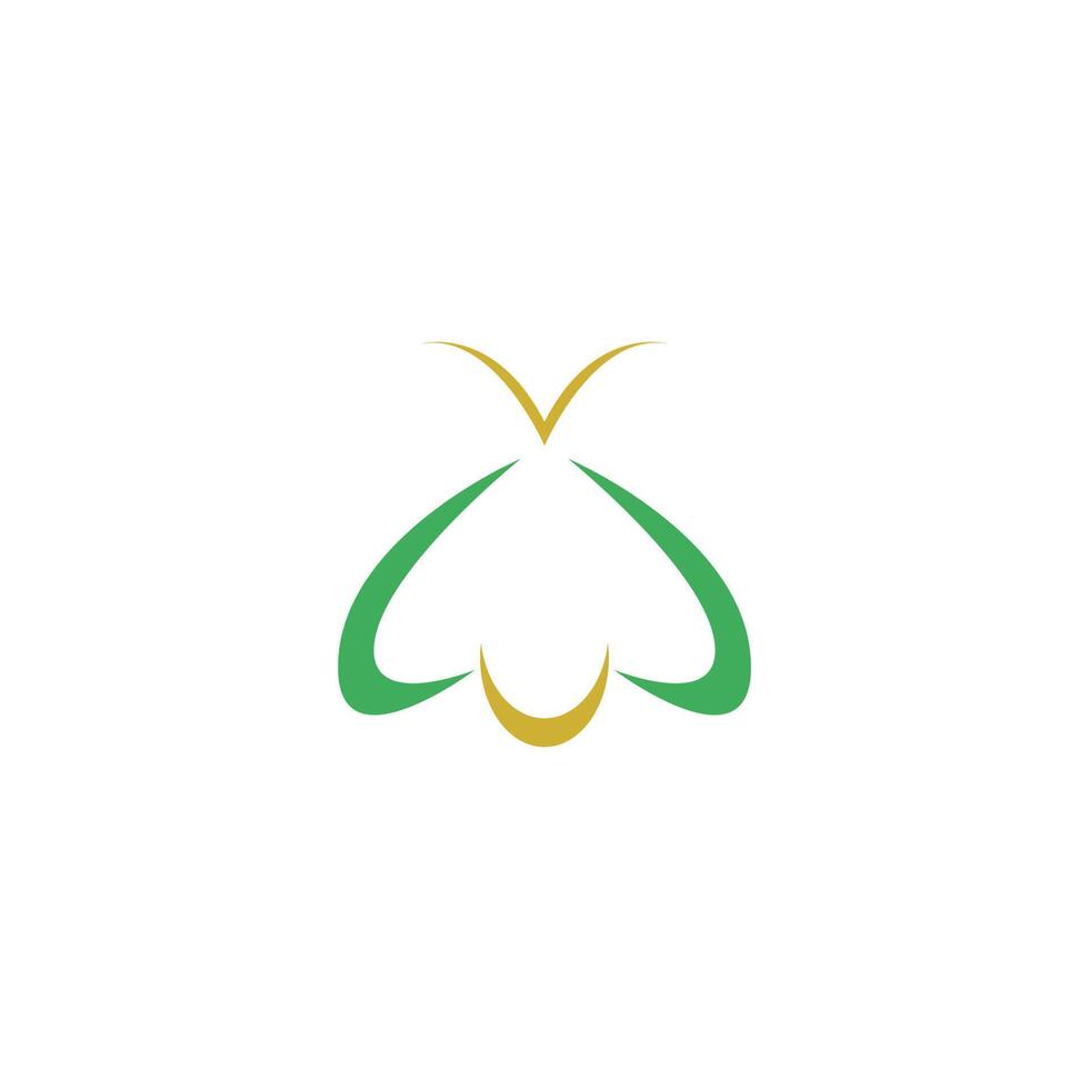 Glühwürmchen Symbol Logo einfache Design Vektorvorlage vektor