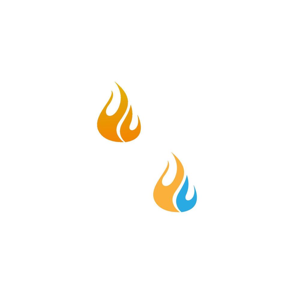 Flamme, Feuer-Symbol-Logo-Design-Vektor-Vorlage vektor