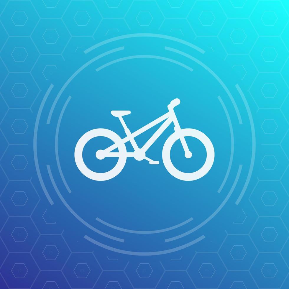 fet cykel modern ikon, vektorillustration vektor