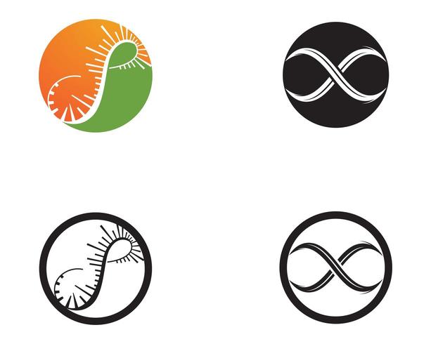 Infinity-Logo und Symbol Vorlage Icons Vektor