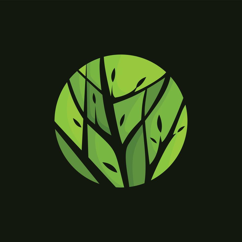 Botanisches Logo mit einfachem und elegantem Stil vektor