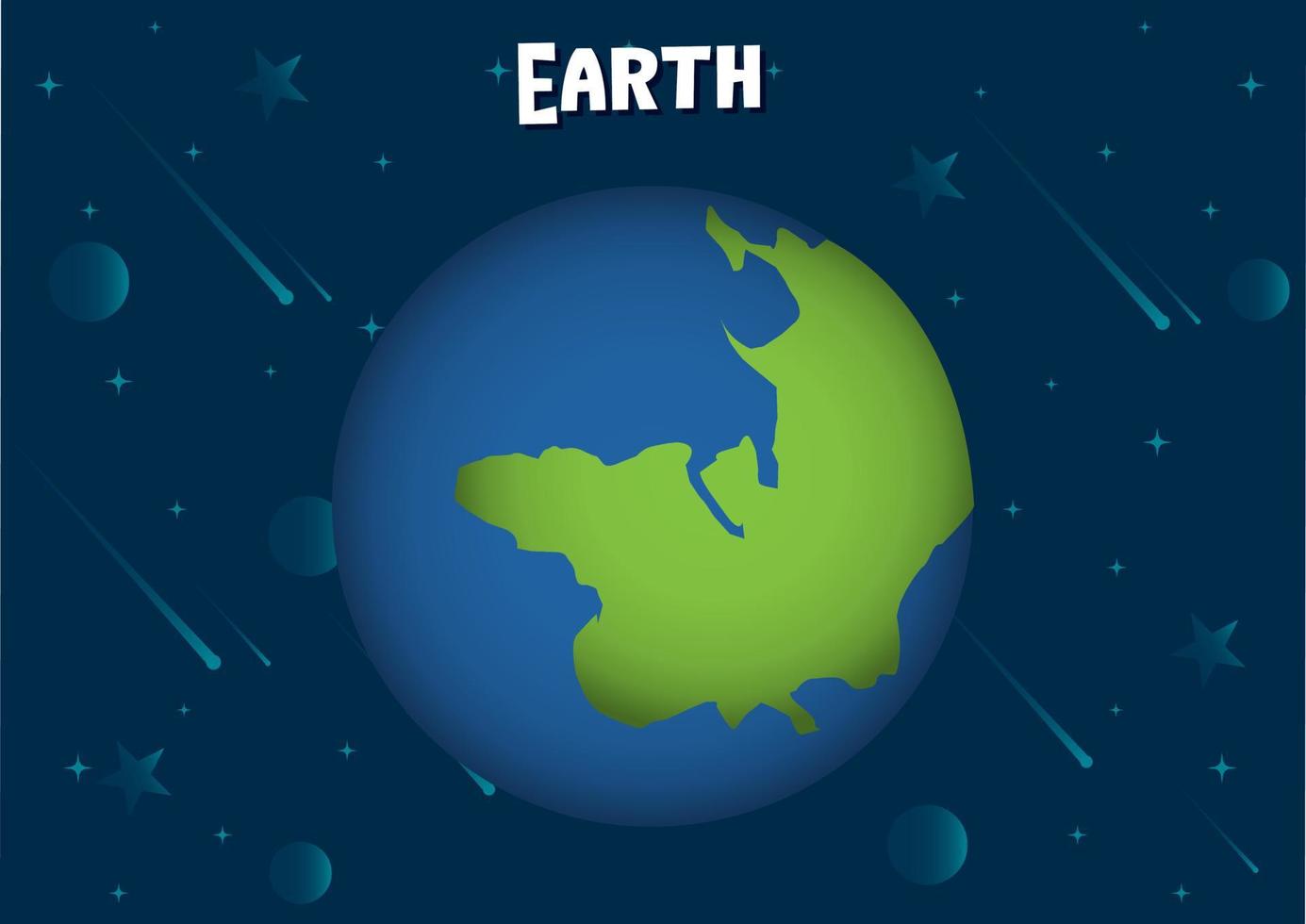 vektor illustration av jorden planet