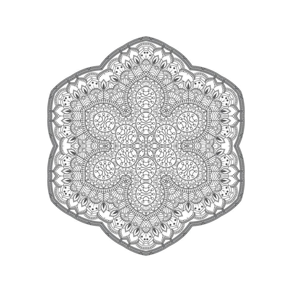 eleganter Mandala-Vektor für Design vektor