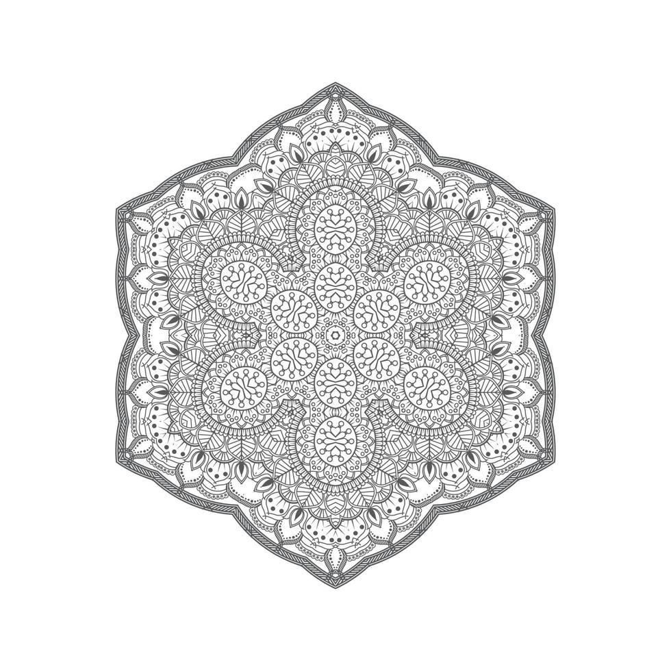 eleganter Mandala-Vektor für Design vektor