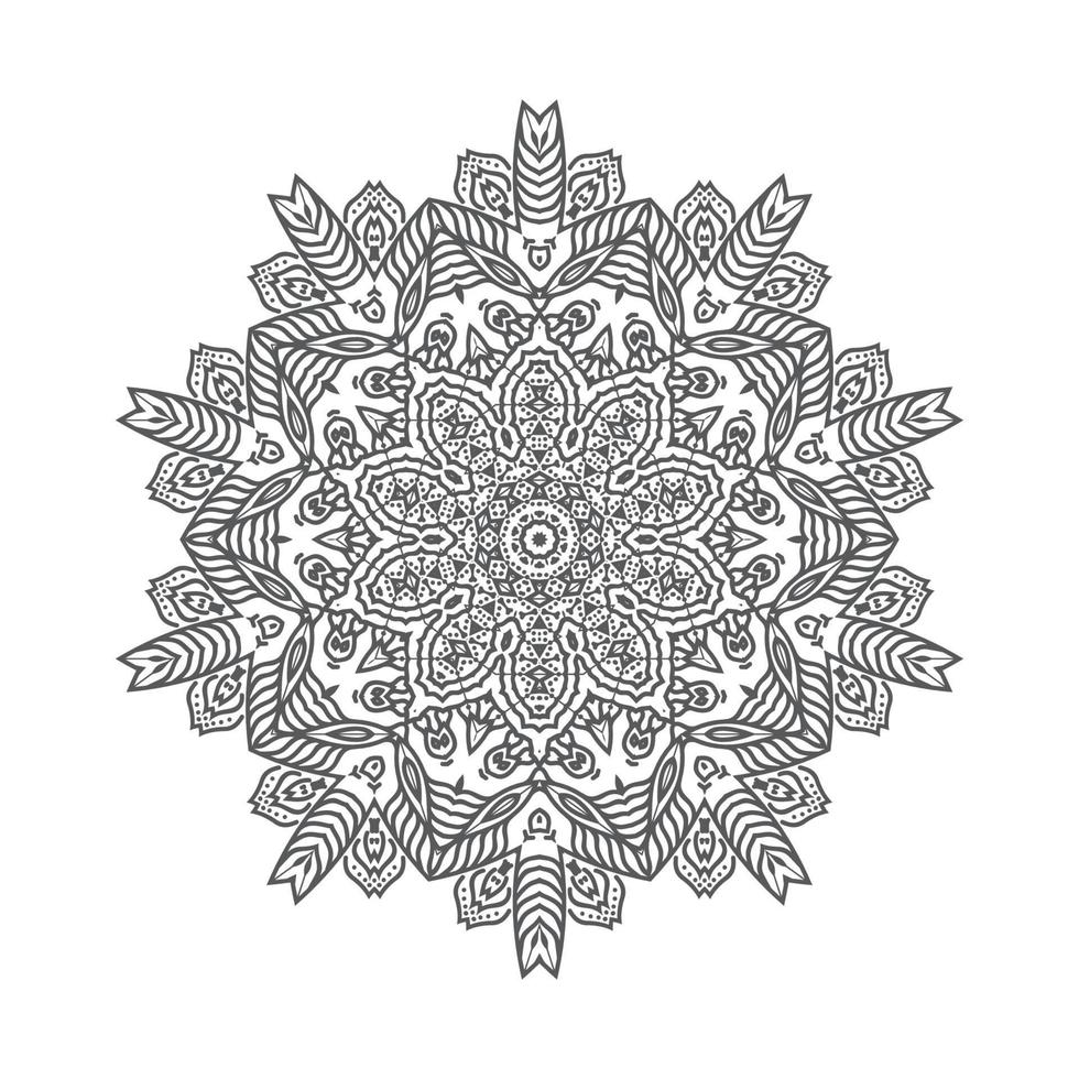 linjekonst mandala vektor för design