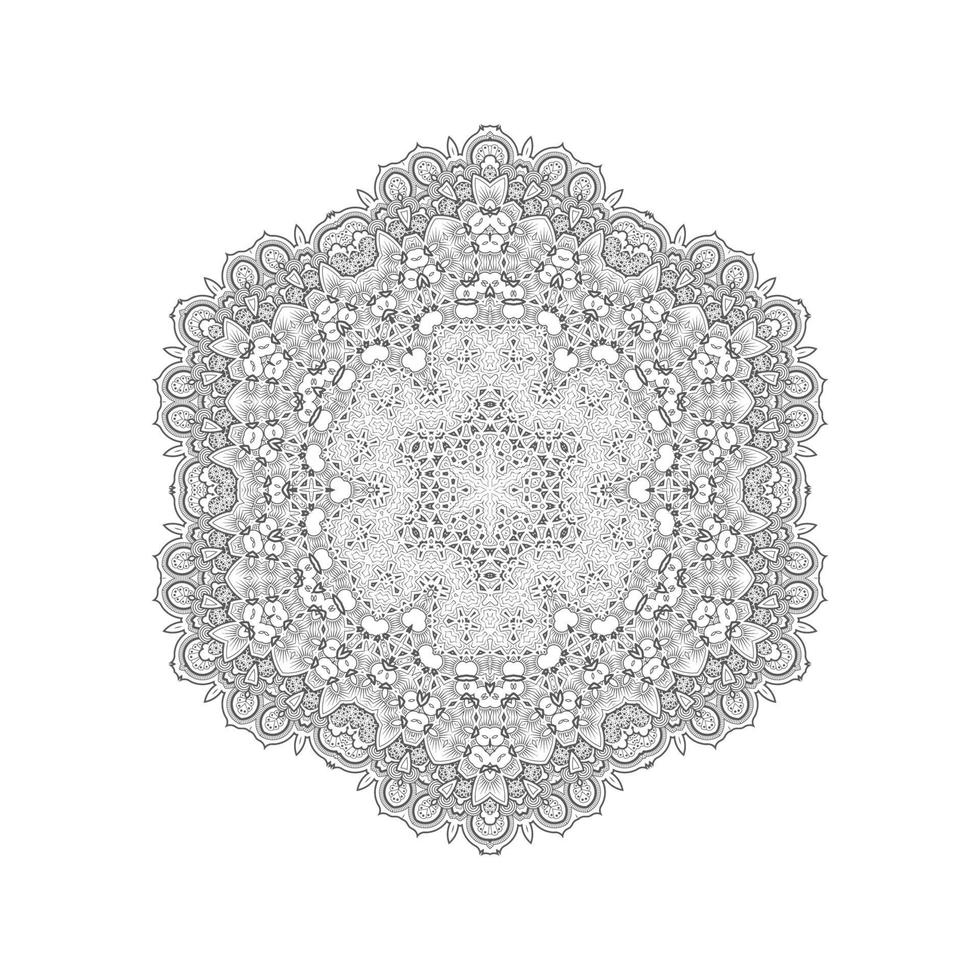 Mandala-Vektor für schönes Design vektor