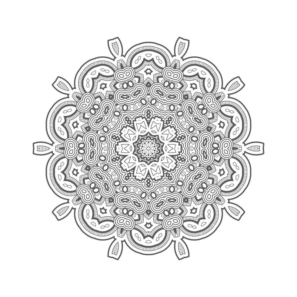 linjekonst mandala vektor för design