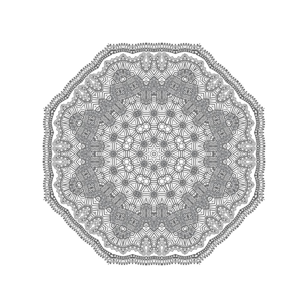 schöner Mandala-Vektor für Design vektor