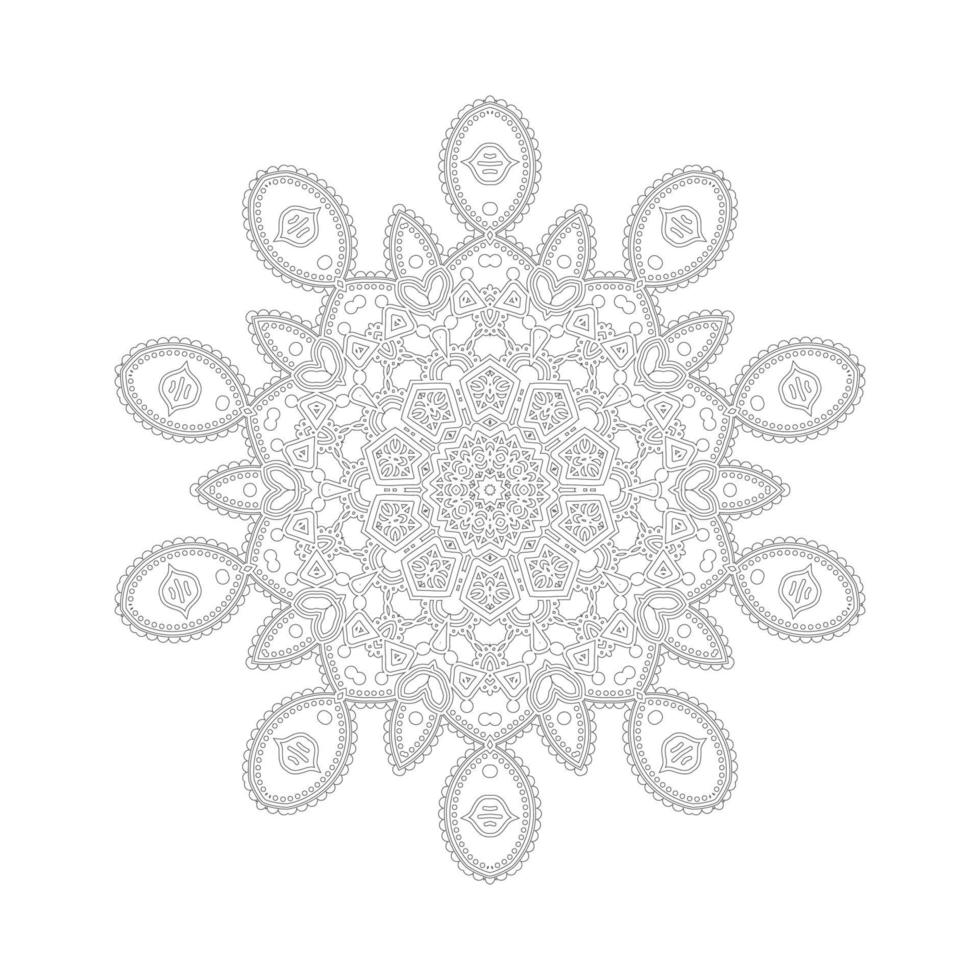 Mandala-Vektor für schönes Design vektor