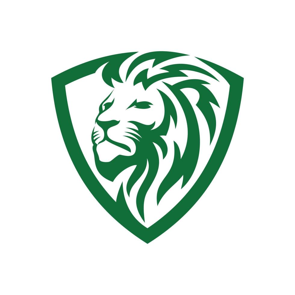 lejonhuvud logotyp designmall vektorillustration vektor