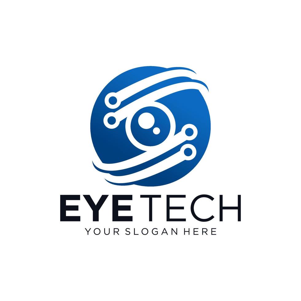 modern logotyp innovativa koncept ögonteknik lager vektorillustration vektor
