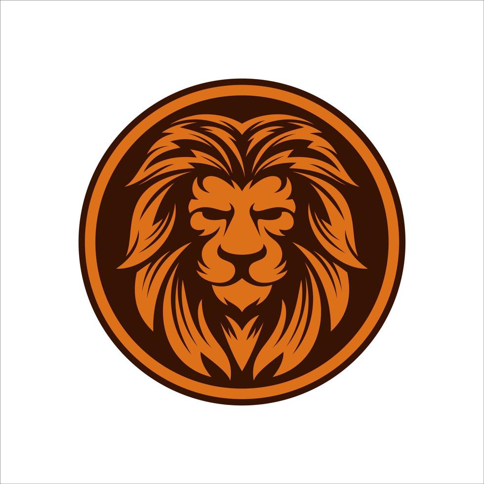 lejon logotyp design vektor mall illustration