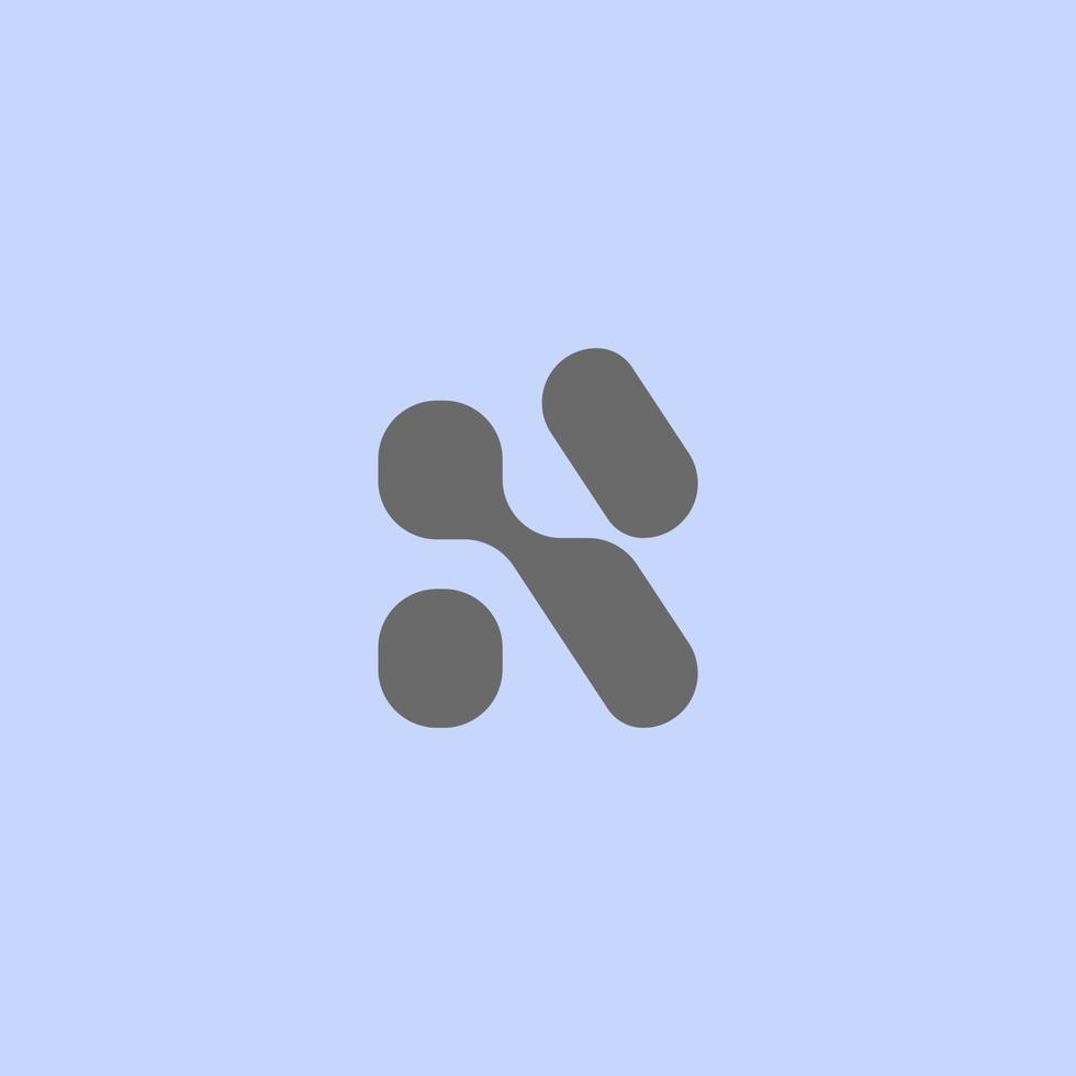 dynamisk bokstav monogram rs rund platt abstrakt logotyp vektor