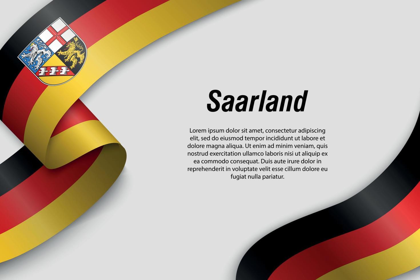 schwenkendes band oder banner mit flaggenstaat deutschland vektor