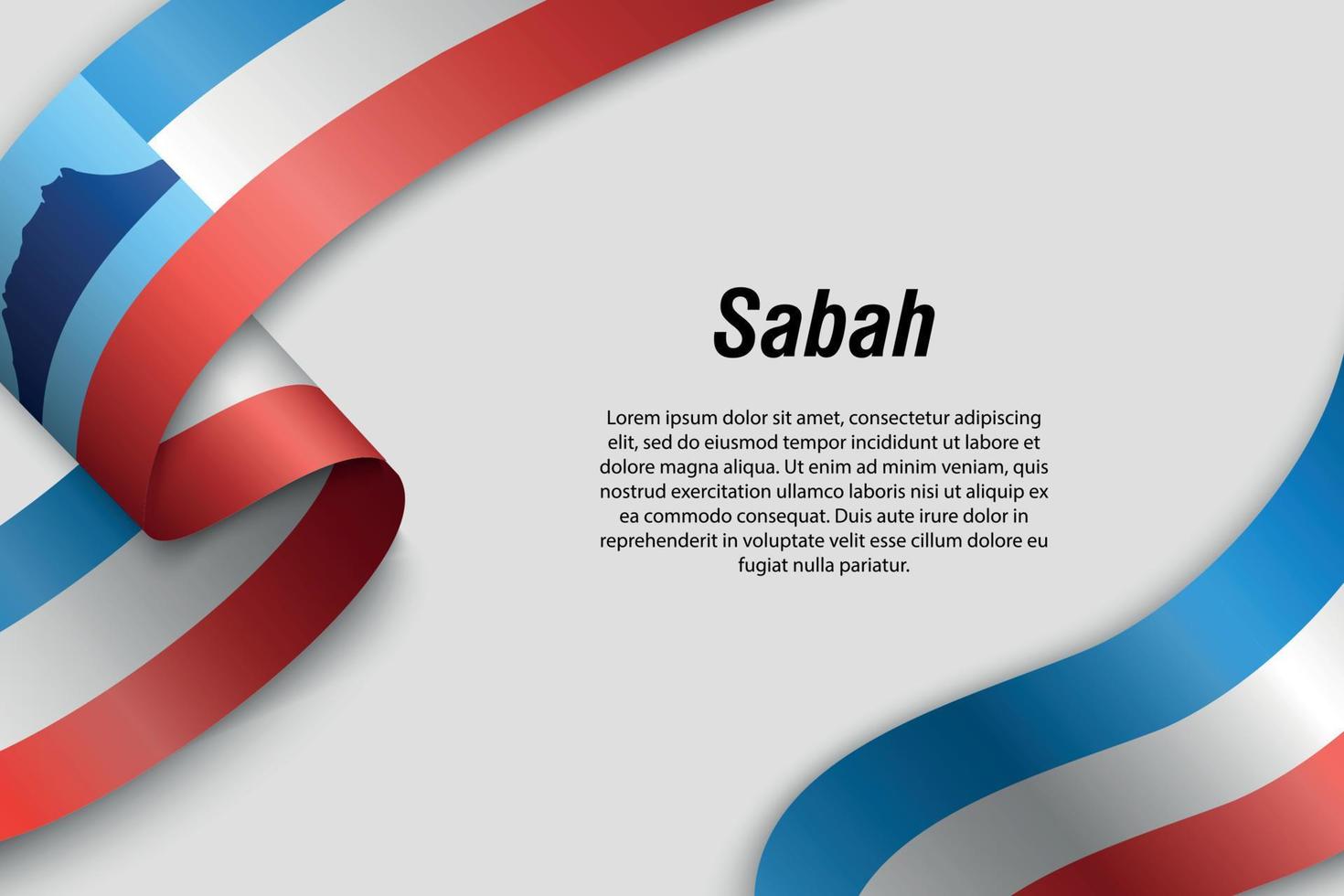 viftande band eller banderoll med flaggstaten Malaysia vektor