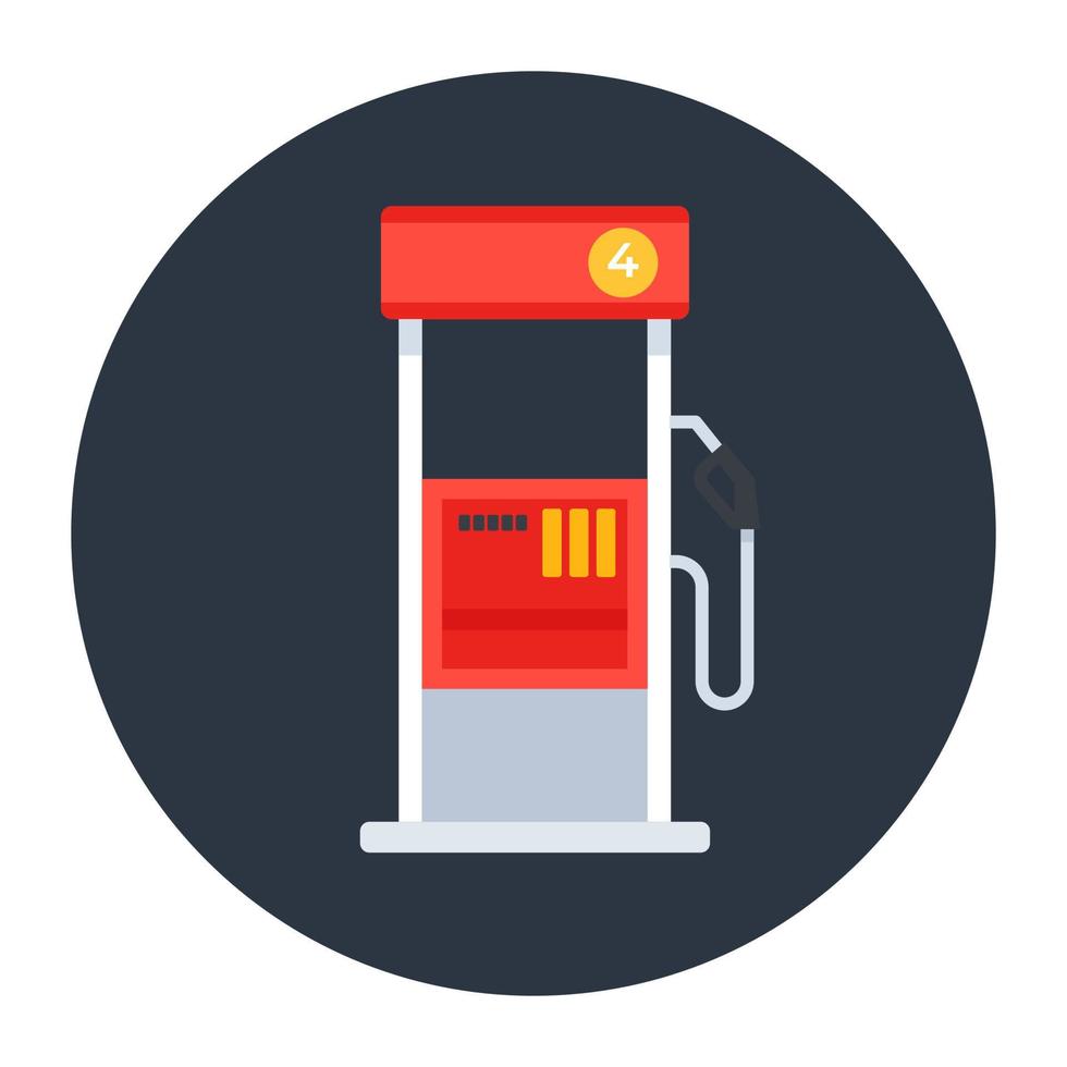 Ölstationssymbol, Vektor der Kraftstoffpumpe im modernen Stil