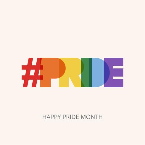 LGBT Pride typografi vektor