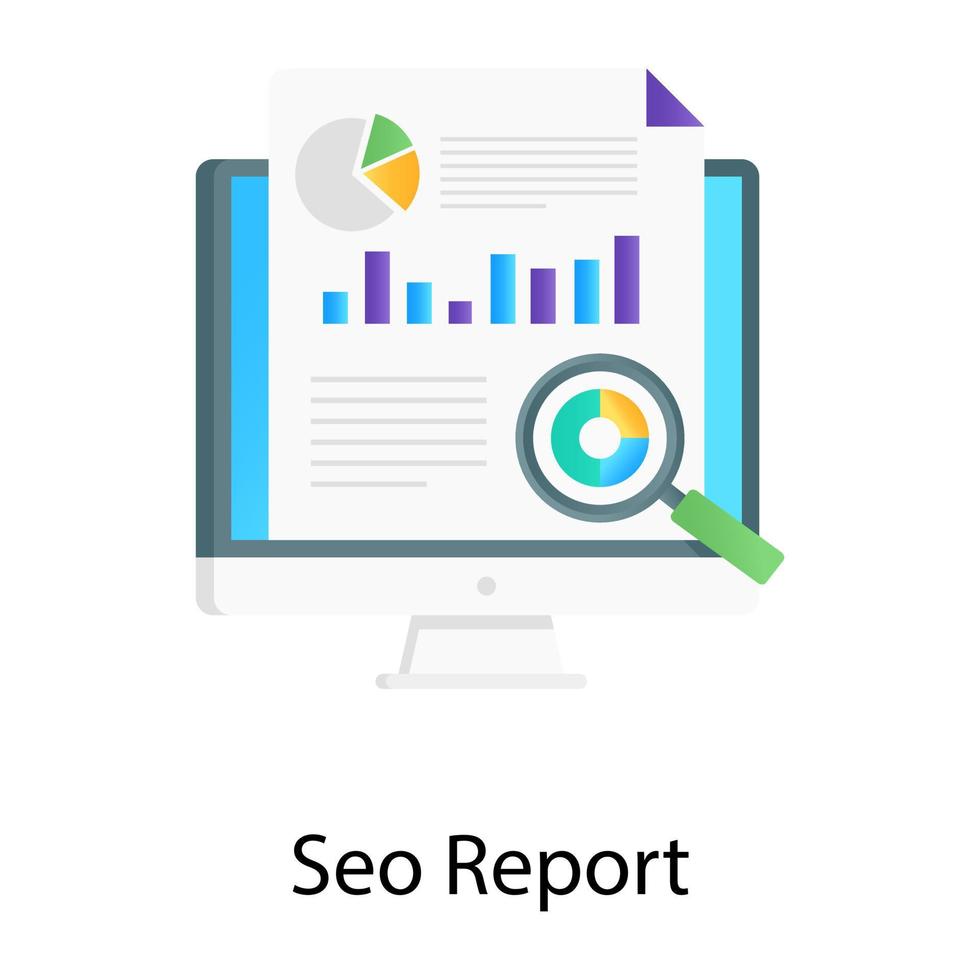 seo rapport analys vektor i gradient design