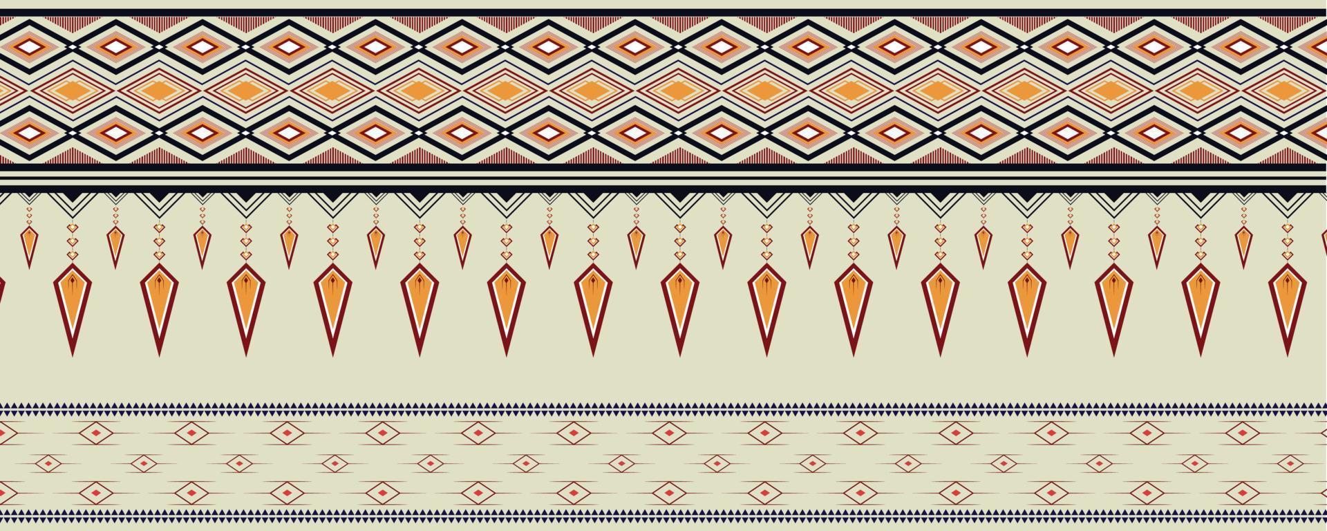 geometrisches ethnisches mustervektordesign für rohstoff, hintergrund, kleidung, verpackung, batik, stoff. vektor