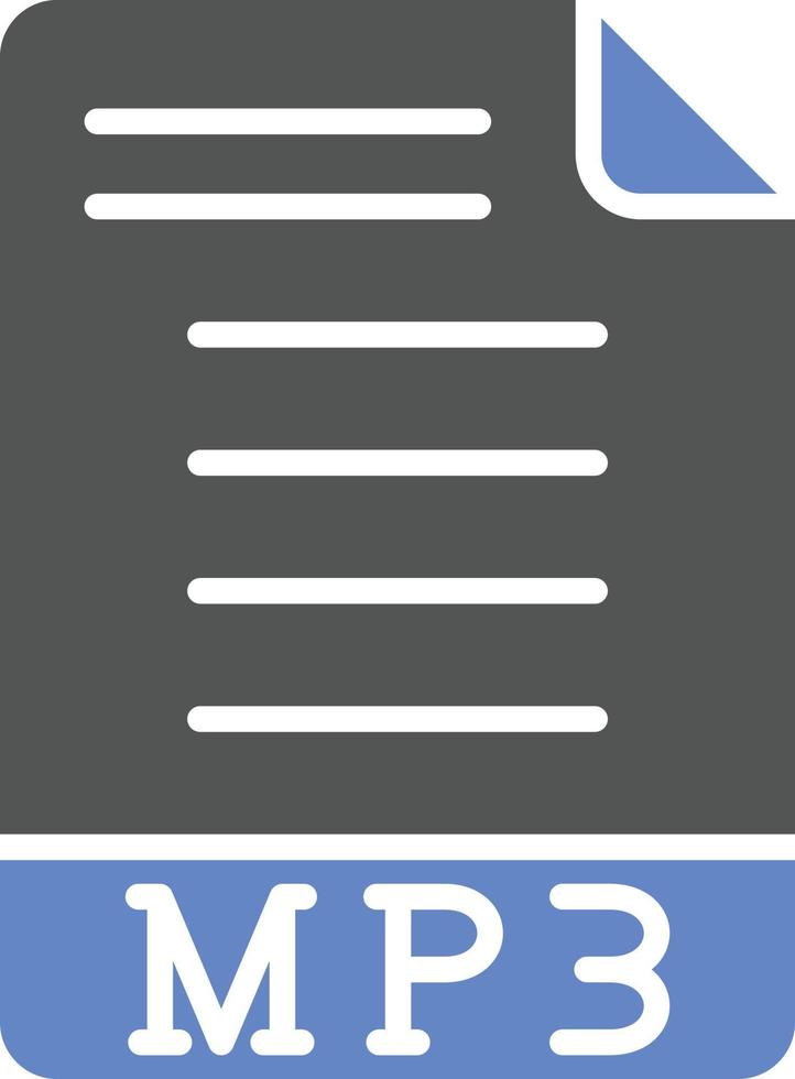 mp3-Icon-Stil vektor